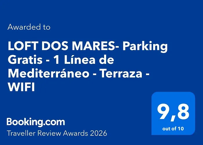 Loft Dos Mares- Parking Gratis - 1ª Linea Mediterraneo - Vistas - Terraza Appartement *